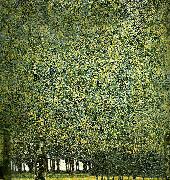 Gustav Klimt park oil